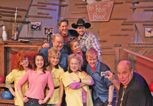 Paul Zegler and the cast of THE ROSE BOWL QUEENS