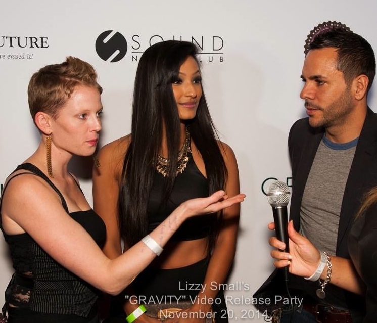 Emily Alabi and Anthony Nardolillo on the RED CARPET at GRAVITY Music Release with Elizabeth Lizzy Small at Sound NightClub; Soon to be Shooting Toca:Our Latin Thing NY/LA 2015