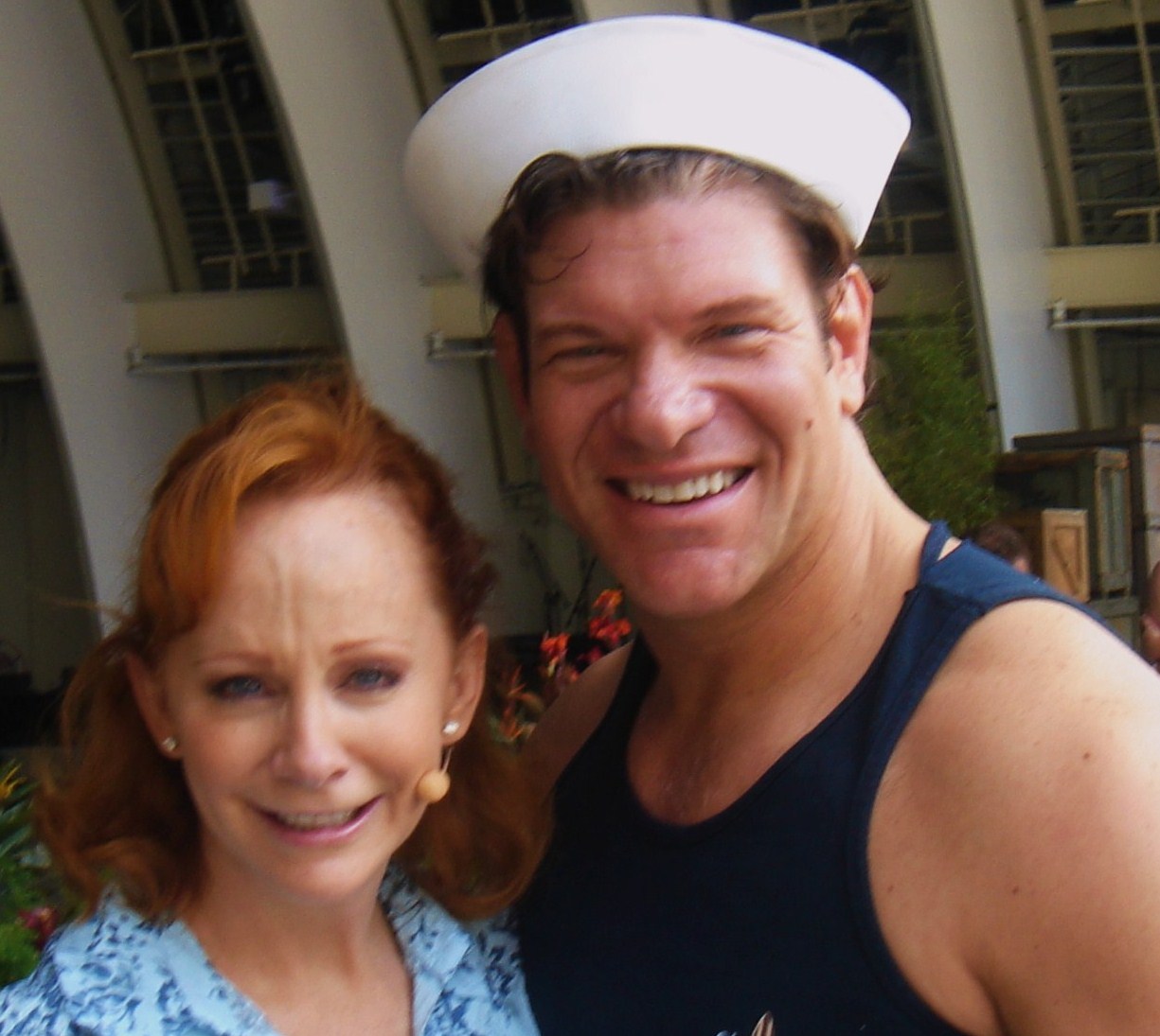 With Reba McEntire in 