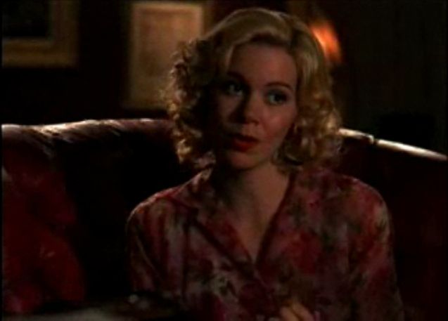 Kate Zenna playing Helen Yarmis opposite Maury Chaykin and Timothy Hutton in Nero Wolfe ep. 'Champagne For One'.