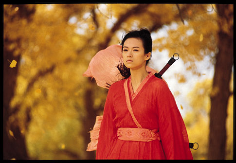 Still of Ziyi Zhang in Ying xiong (2002)