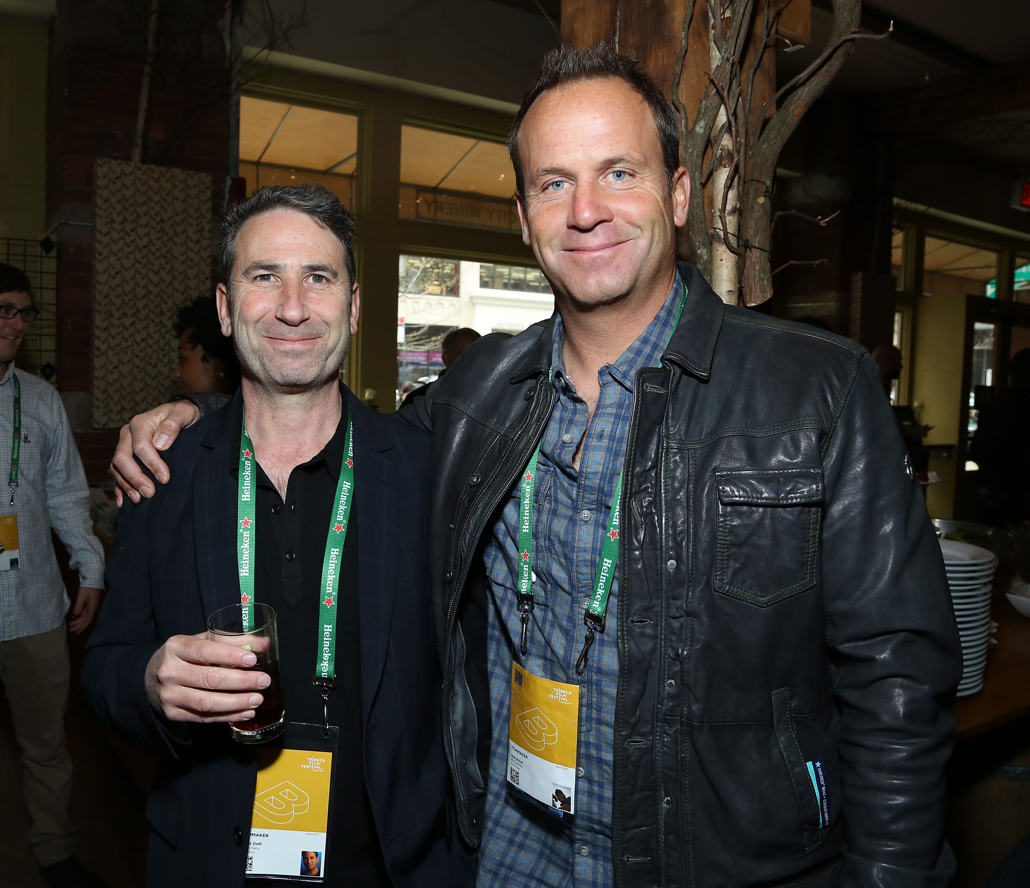 David Zieff (L) and Rob Bruce attend the Directors Brunch during the 2013 Tribeca Film Festival on April 23, 2013 in New York City.