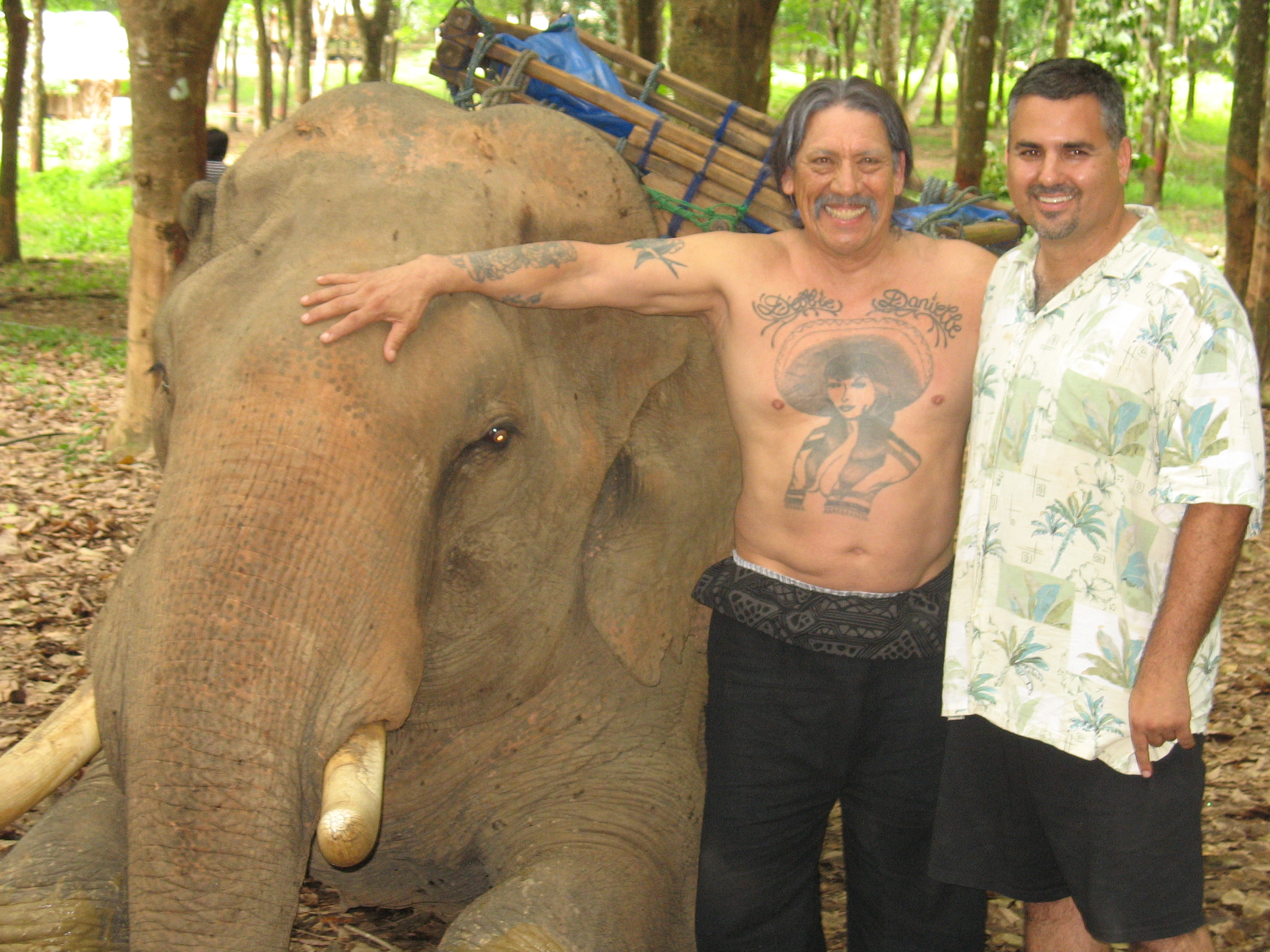 Danny Trejo and Daniel Zirilli on the set of The Lazarus Papers in Thailand.