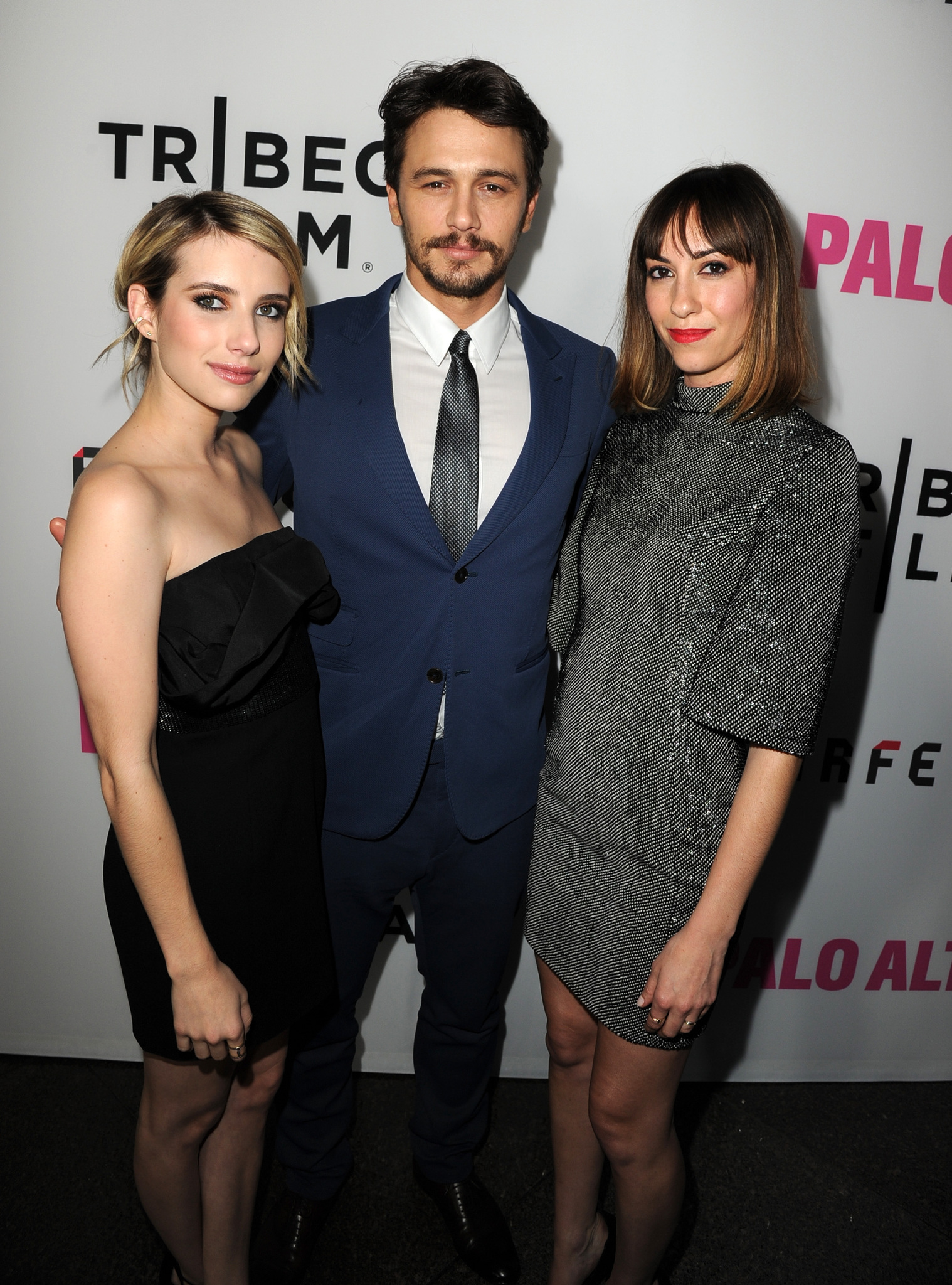 Gia Coppola, James Franco and Emma Roberts at event of Palo Alto (2013)