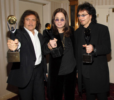 Ozzy Osbourne, Tony Iommi and Geezer Butler