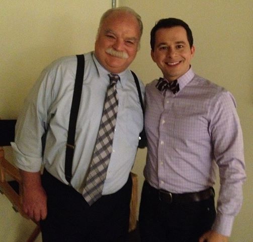 Matt Crabtree and Richard Riehle on the set of DADDY the movie.