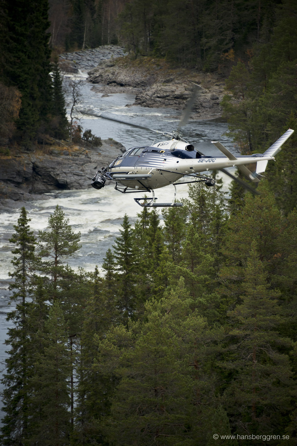 Filmig with Stab C gyro and AS 355 Twin star in Sweden