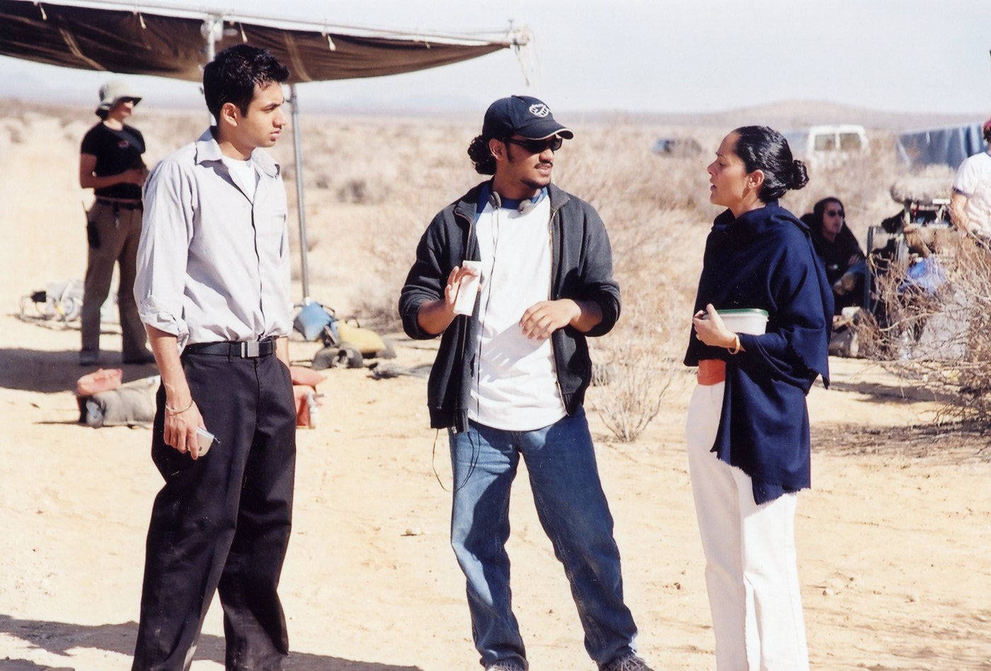 Writer-Director Sharat Raju on the set of 