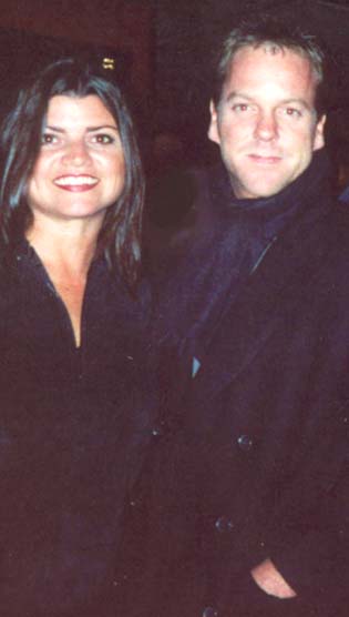 Carrie Barton, Keifer Sutherland, Canyon Benefit, Photo date: 18 April 2005