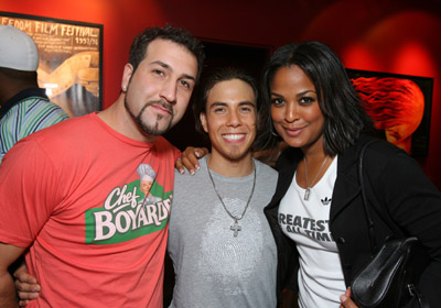 Joey Fatone, Laila Ali and Apolo Ohno