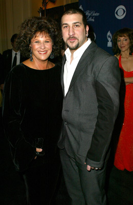 Joey Fatone and Lainie Kazan