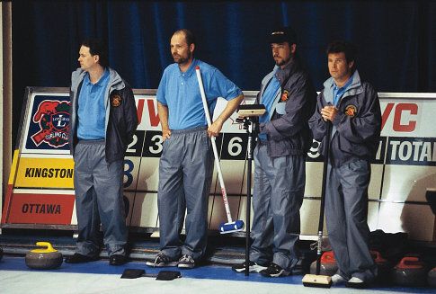 The Tragically Hip appear as the curlers for the Kingston Team in