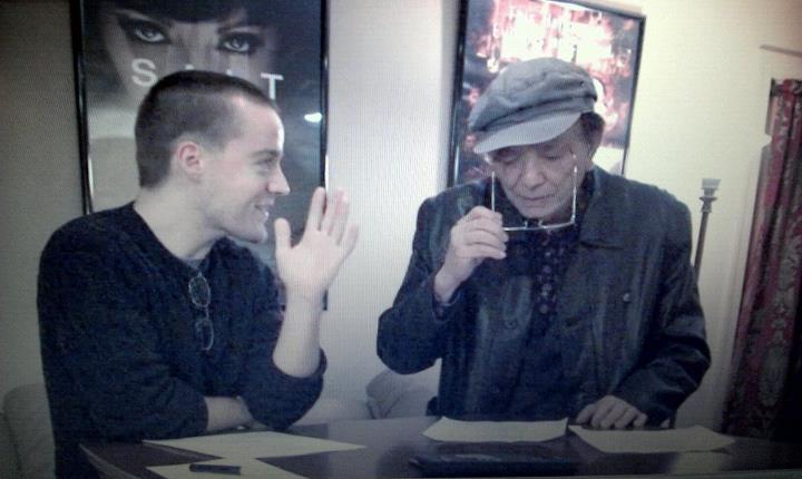 Rehearsing a scene with the legendary Mr. James Hong.