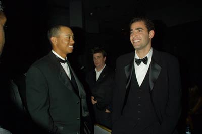 Tiger Woods and Pete Sampras
