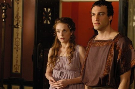 Kerry Condon and Roberto Purvis as Octavia and Glabius