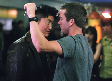 Still of Brian Tee and Lucas Black in Fast and the Furios: Tokyo Drift