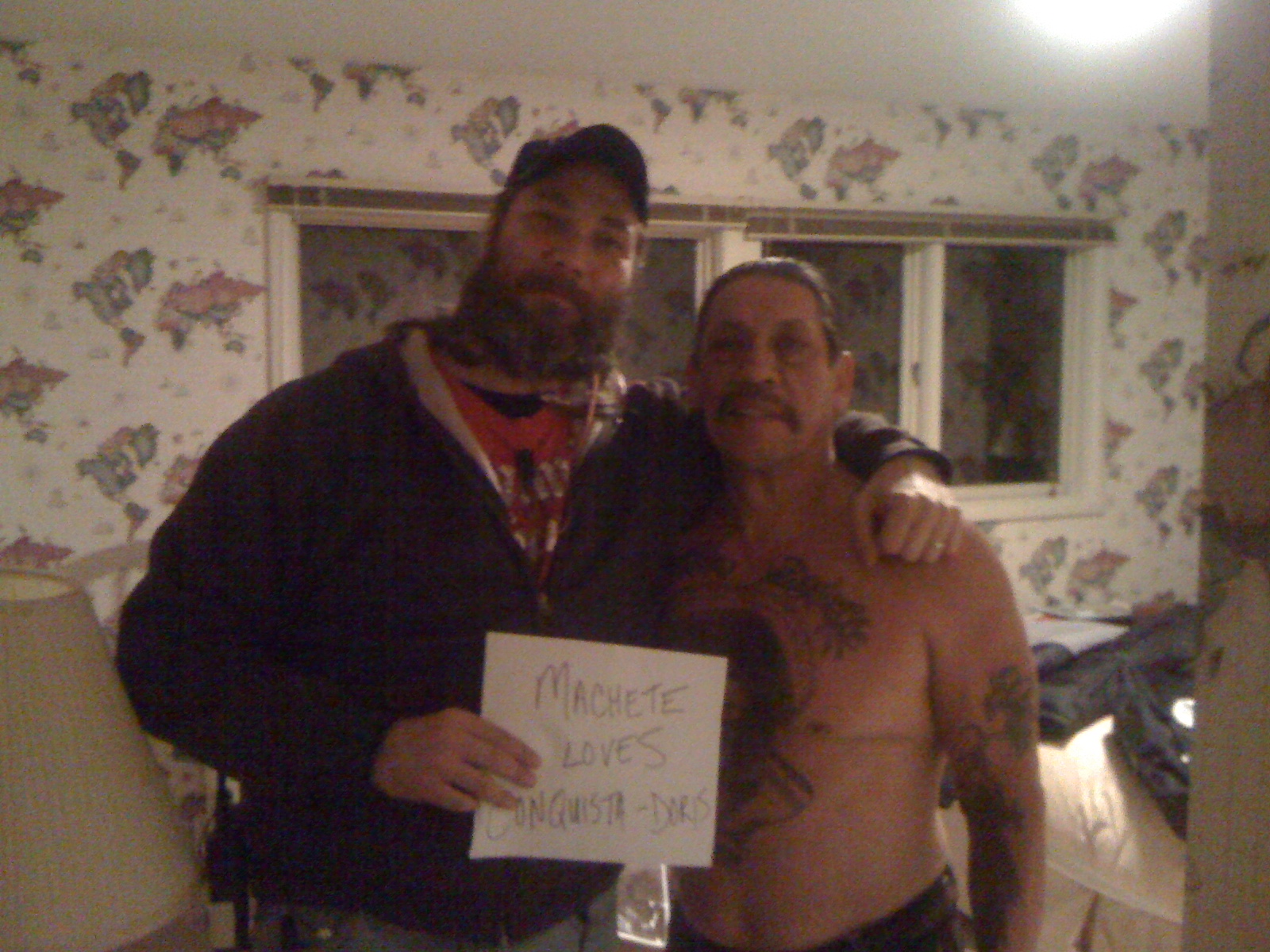 Jude with friend and actor, Danny Trejo, whom he worked with on 