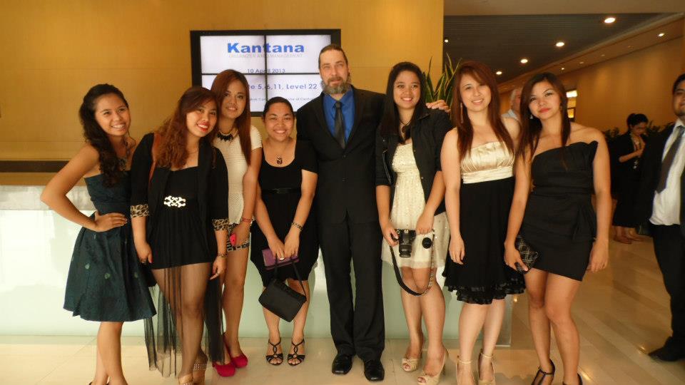 Filipino filmmakers with Jude S. Walko at the Thailand International Film Destination Festival 2013.