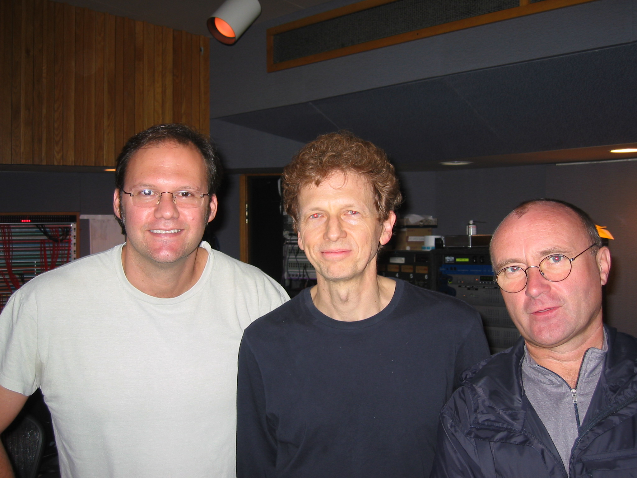 David Campbell with Rob Cavallo and Phil Collins for Tarzan Soundtrack