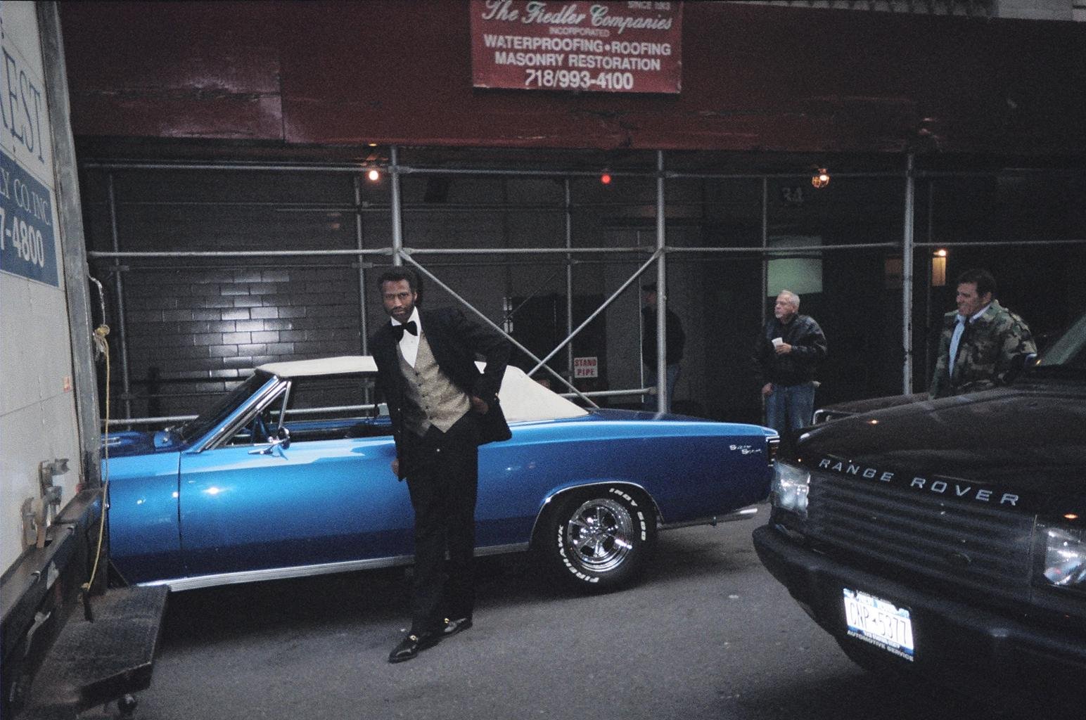 On the set of American Gangster