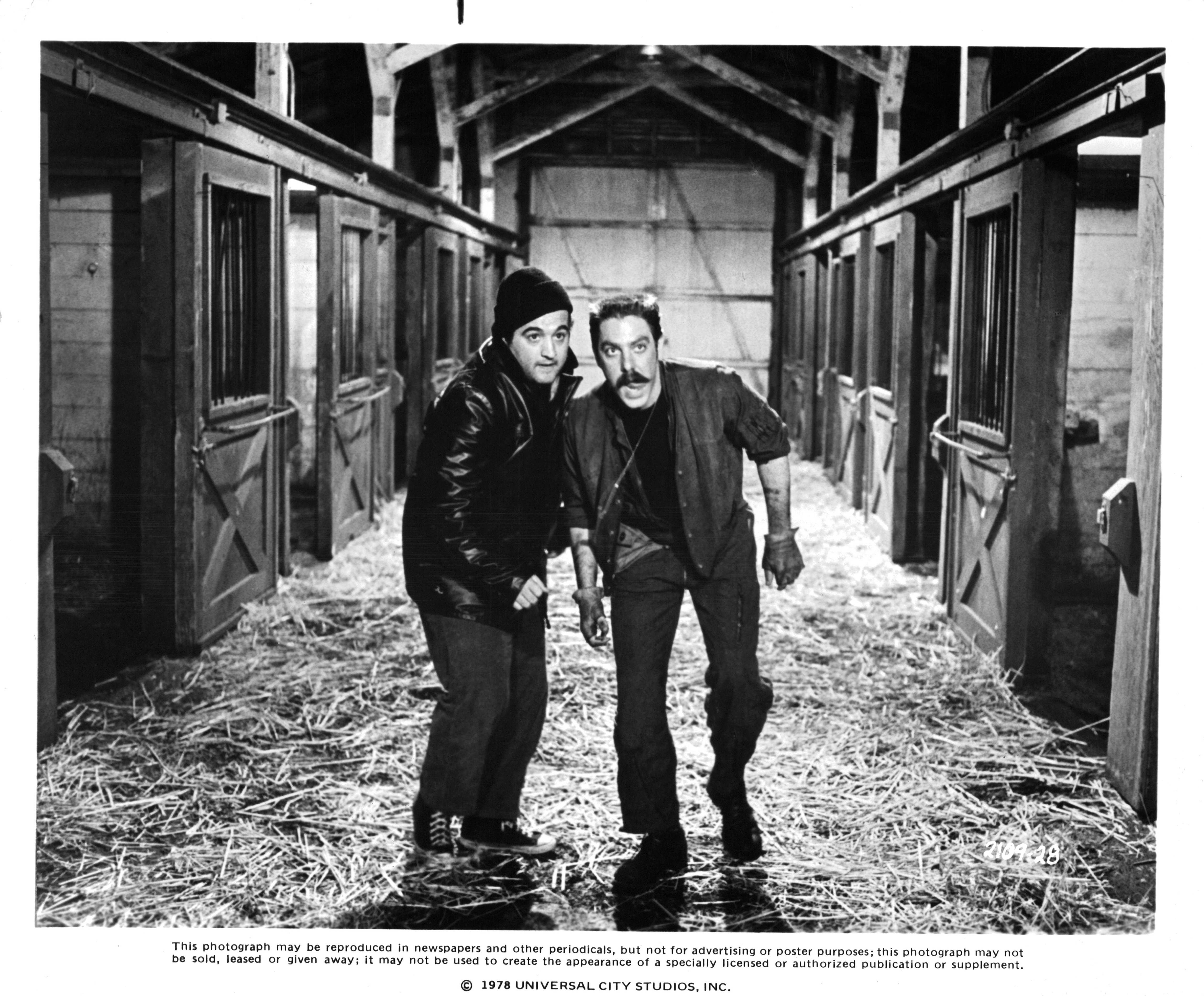 Still of John Belushi and Bruce McGill in Animal House (1978)