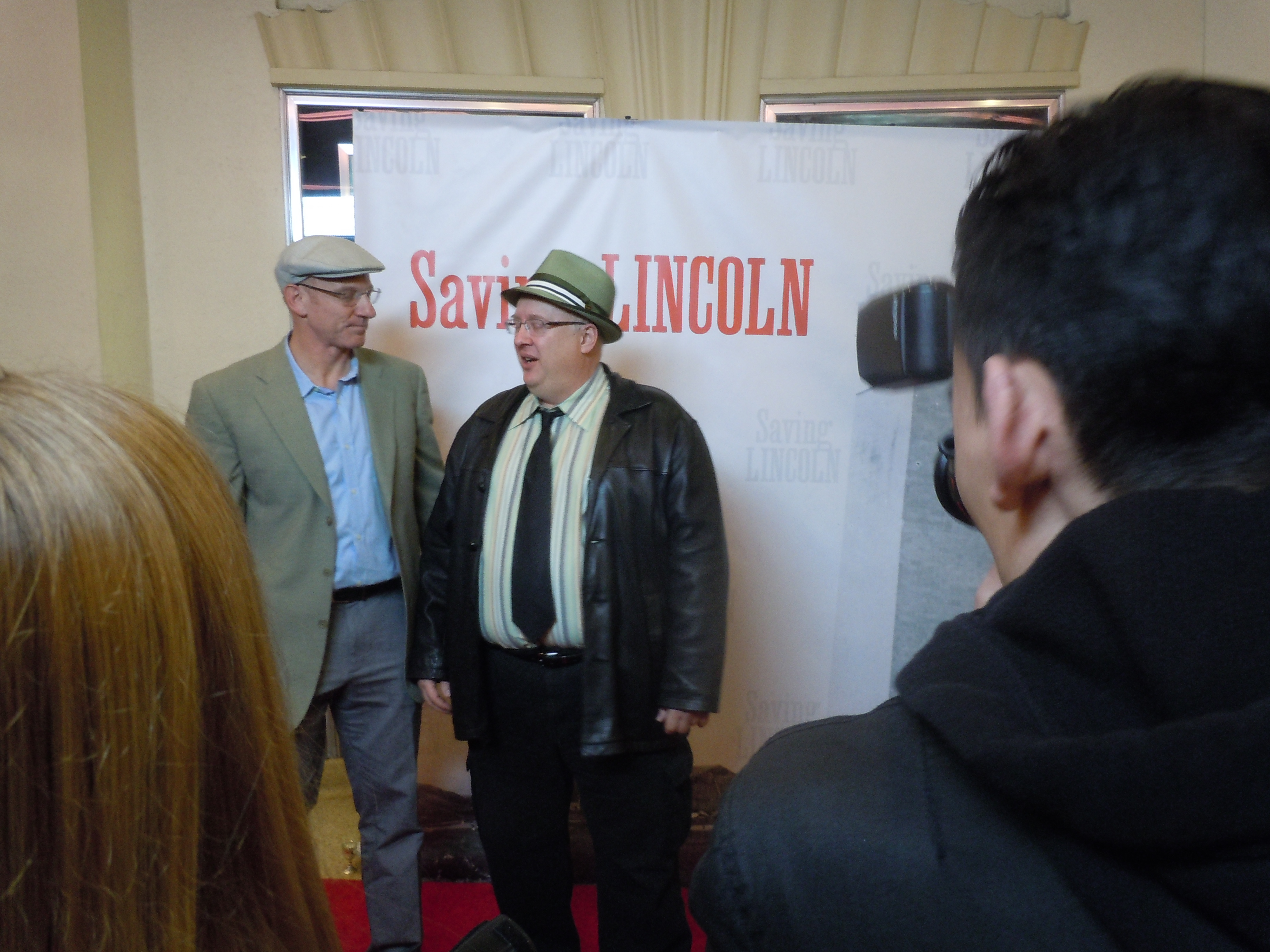 With director Salvador Litvak at the premiere of SAVING LINCOLN