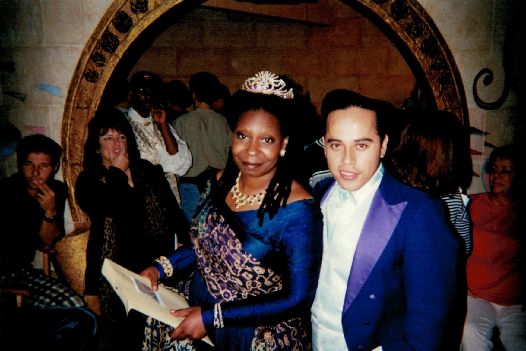 Whoopi Goldberg & Albert P Santos On set for Cinderella