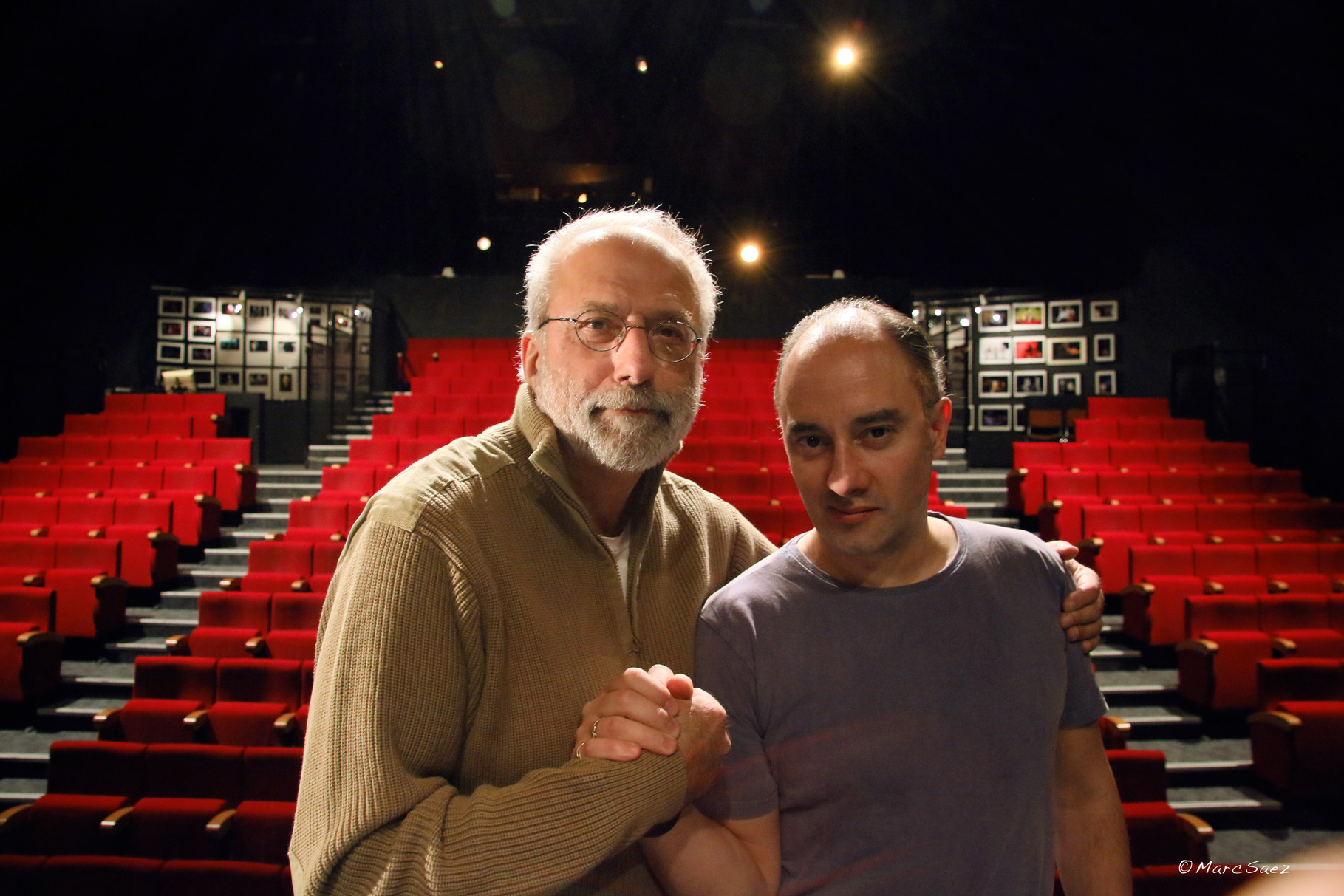 Tom Fontana and Marc Saez in Paris for the play 