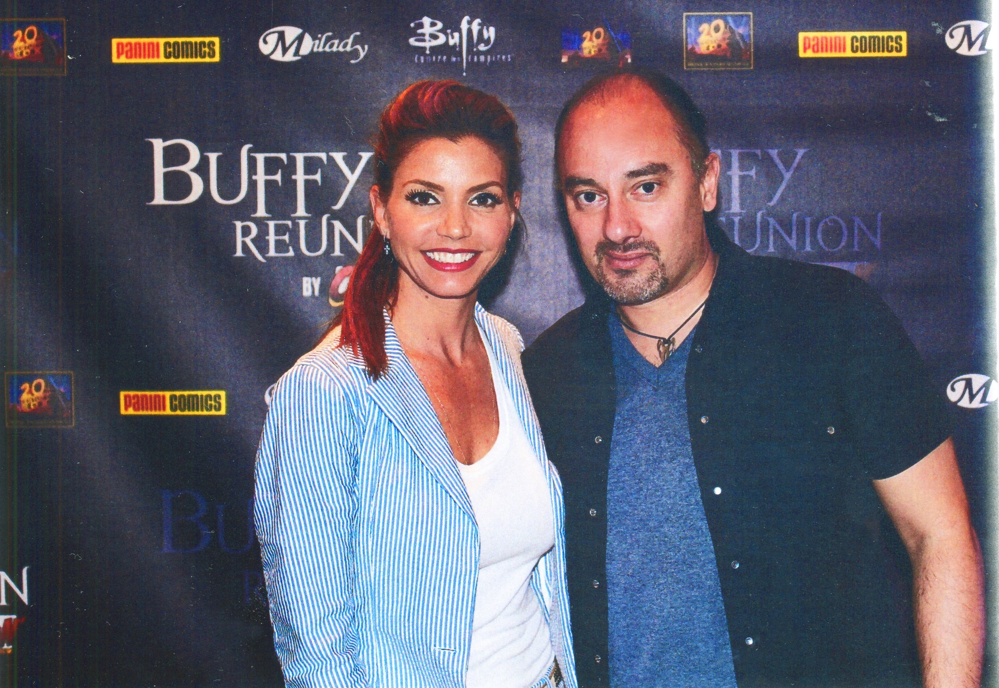 Charisma Carpenter and Marc Saez at the Buffy Convention