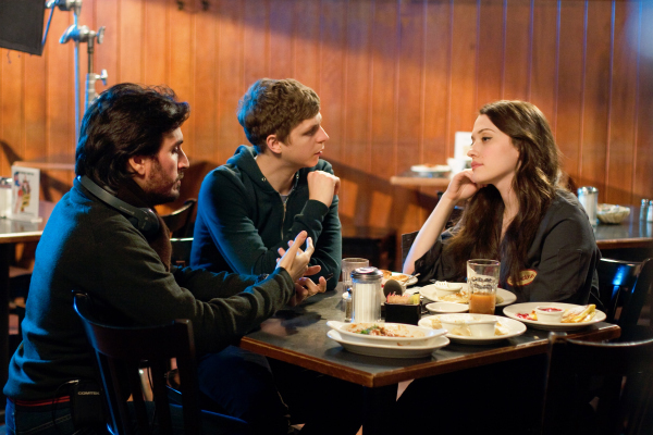 Still of Michael Cera, Peter Sollett and Kat Dennings in Nick and Norah's Infinite Playlist (2008)