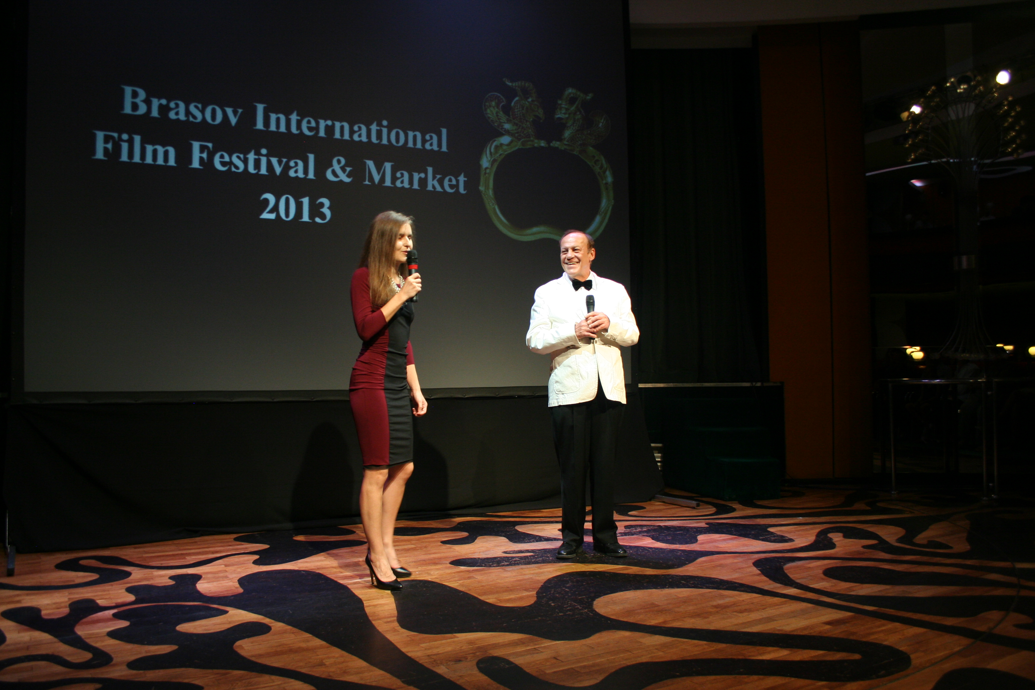 Director & Festival Artistic Consultant Bruno Pischiutta and Producer & Festival Director Daria Trifu present the 2013 edition of Brasov International Film Festival & Market in Brasov, Romania