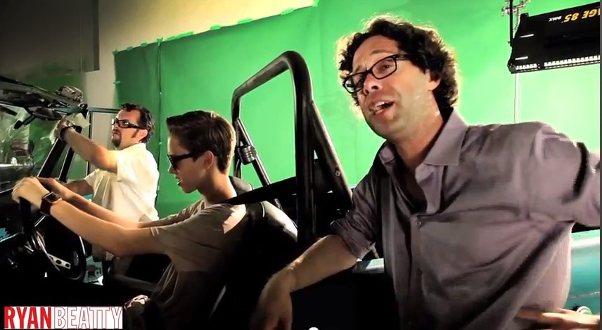 Steven Calcote directing Ryan Beatty in the music video 