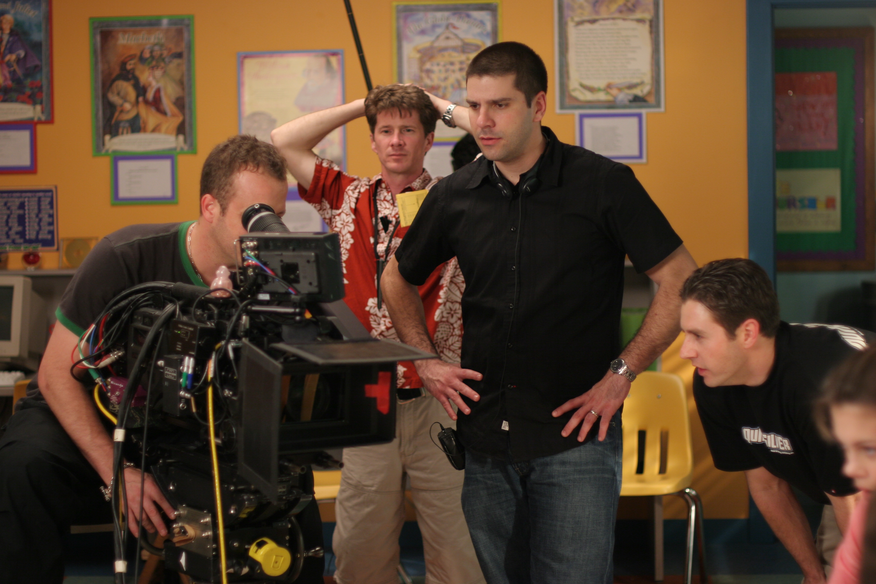 Joe Menendez (center) directing 