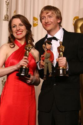 Suzie Templeton and Hugh Welchman at event of The 80th Annual Academy Awards (2008)