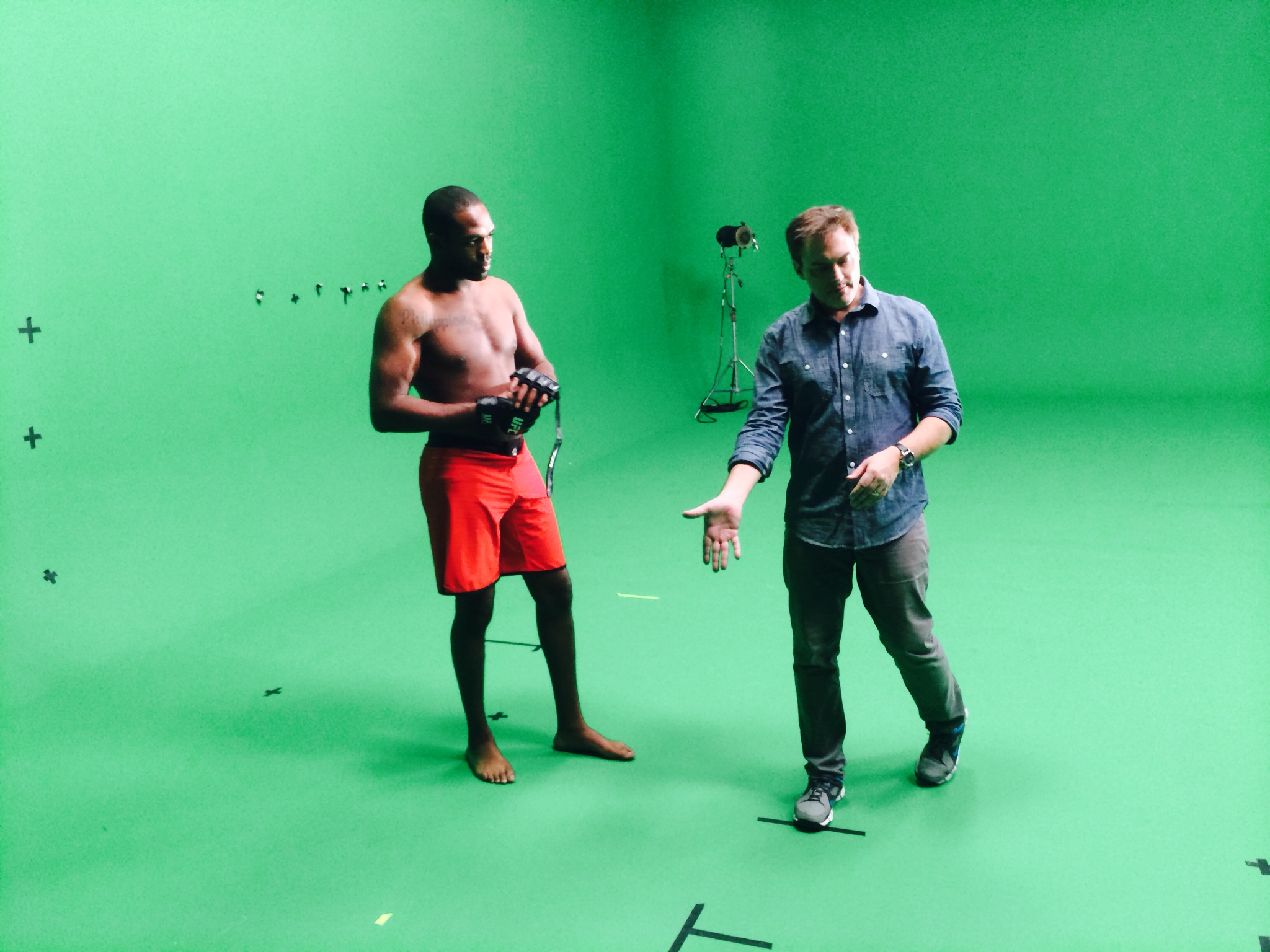 Director Bryan Curb with UFC Light Heavyweight champion Jon Jones