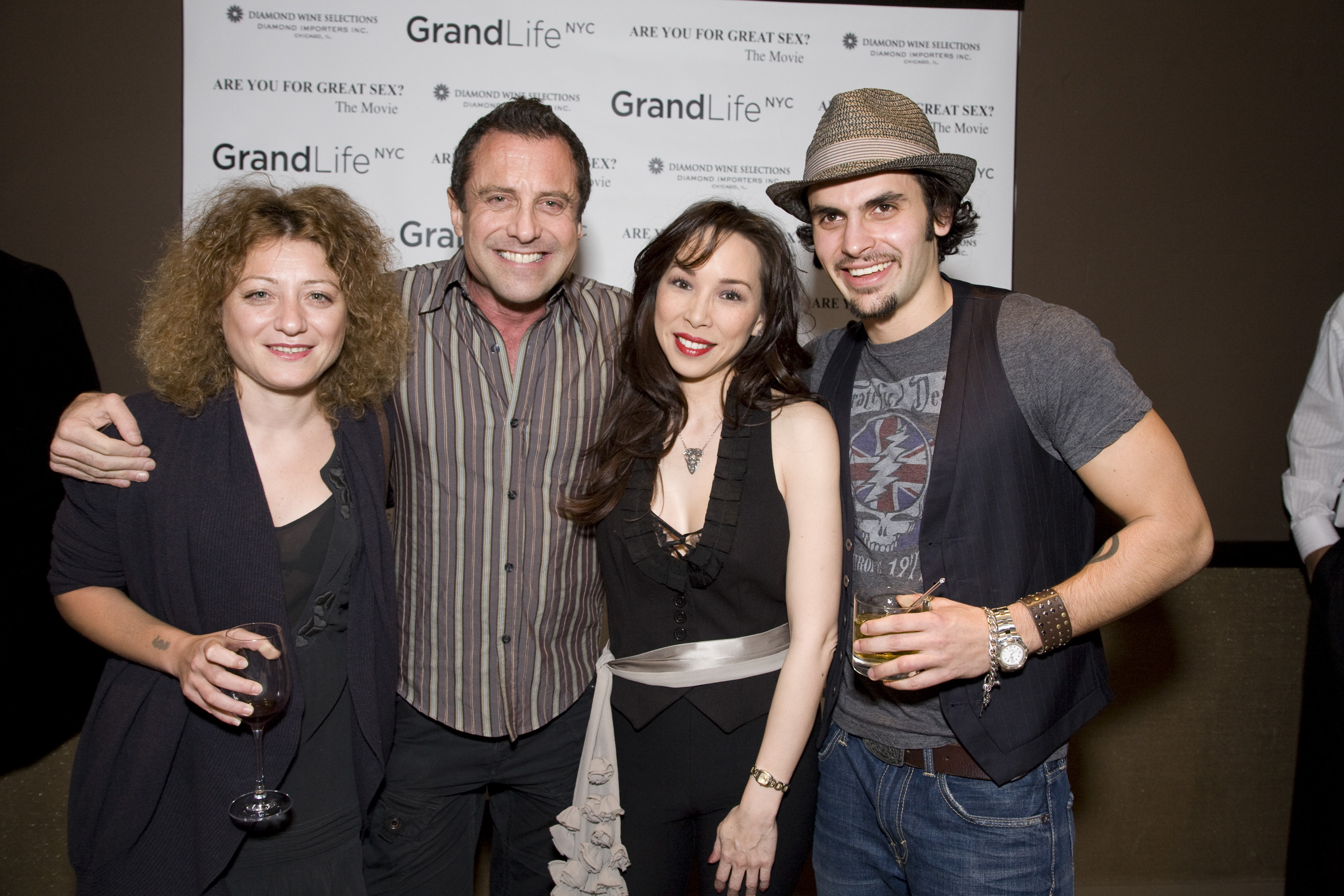 Director, Writer Cynthia Hsiung with Brad Carpenter, actor Walter Vincent and Cinematographer Valentina Caniglia
