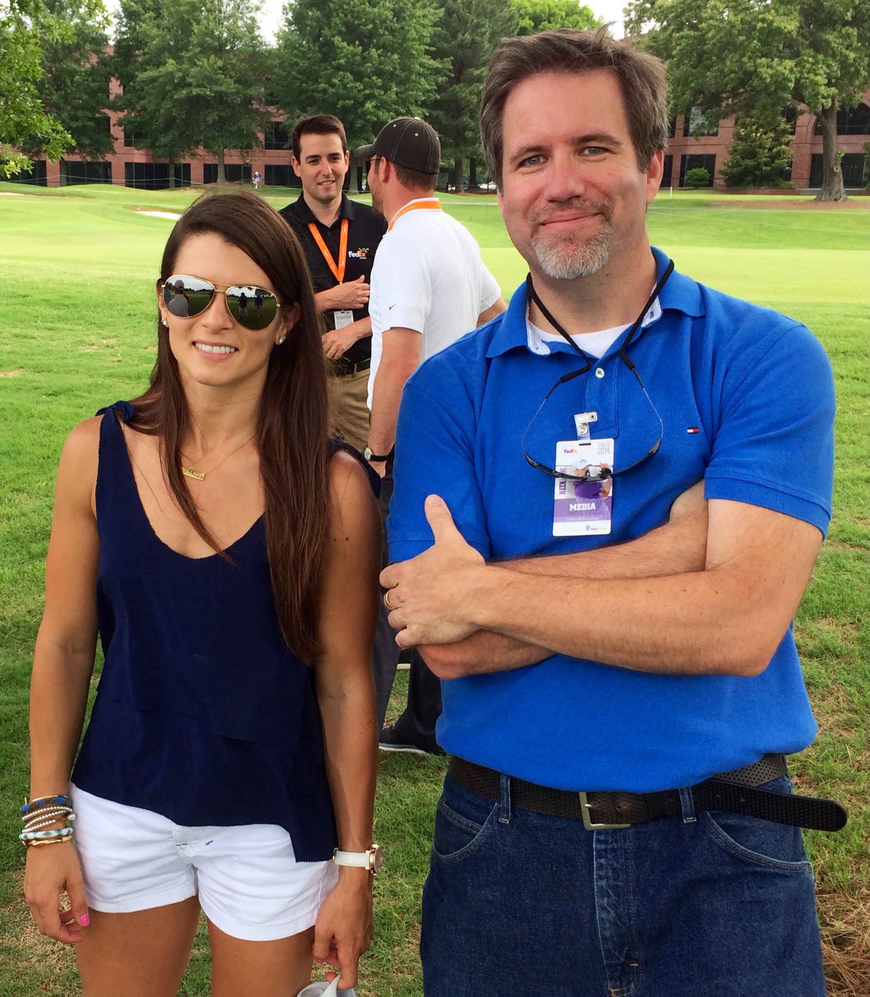 Gregory Gray shooting Hotty Toddy video with Danica Patrick for Ole Miss Sports Productions