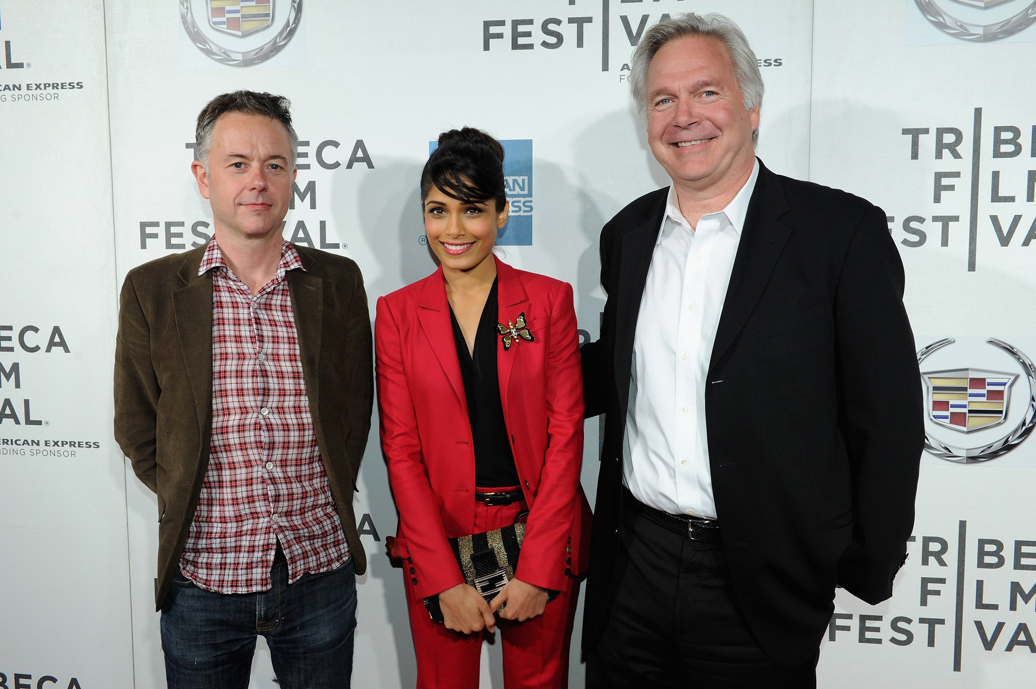 Jonathan Sehring, Michael Winterbottom and Freida Pinto at event of Trishna (2011)