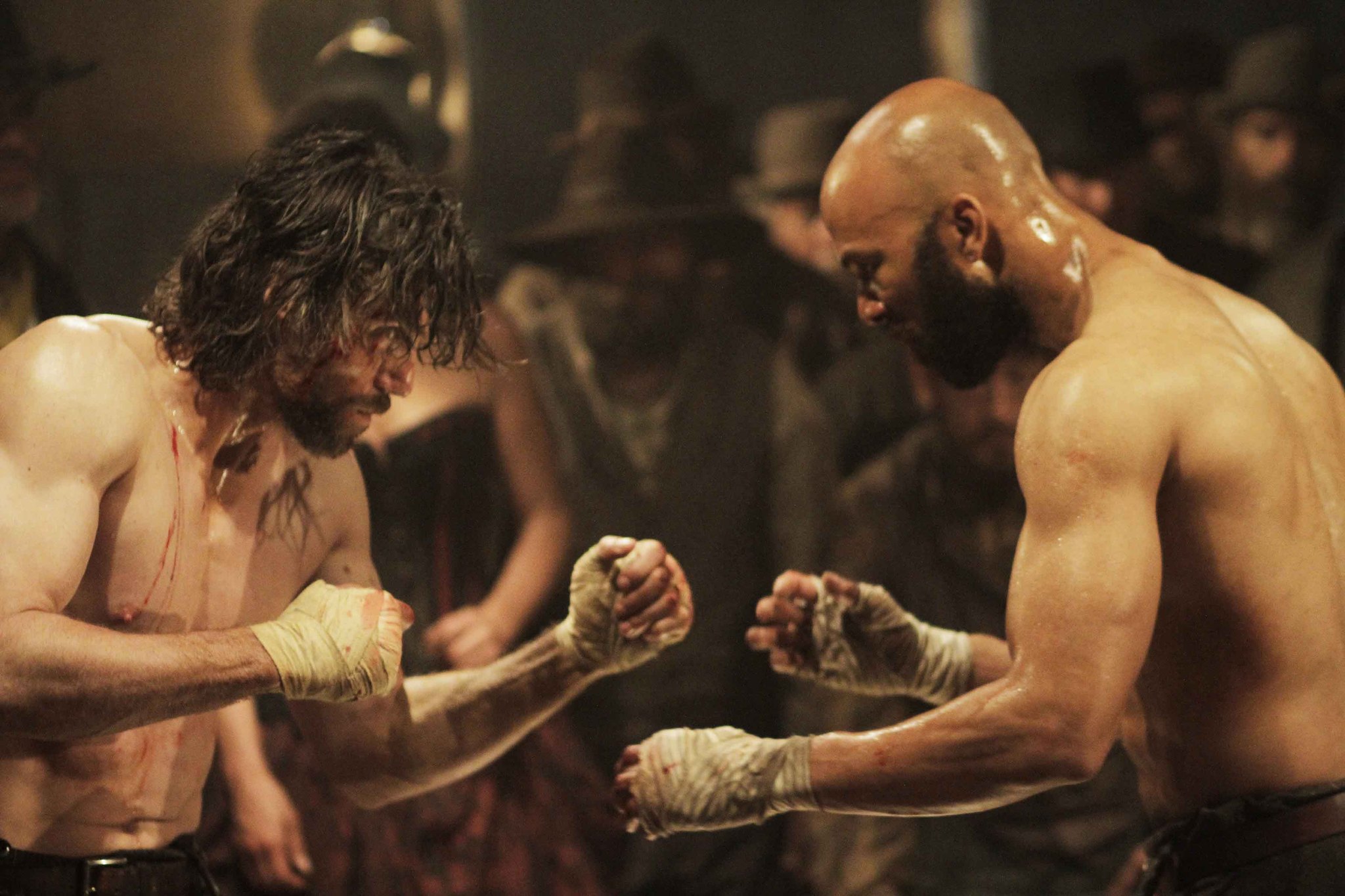 Still of Anson Mount and Common in Hell on Wheels (2011)