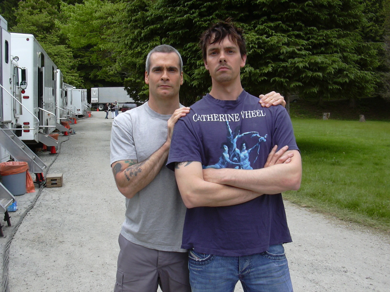 On the set of Wrong Turn 2; Henry Rollins, Matthew Currie Holmes