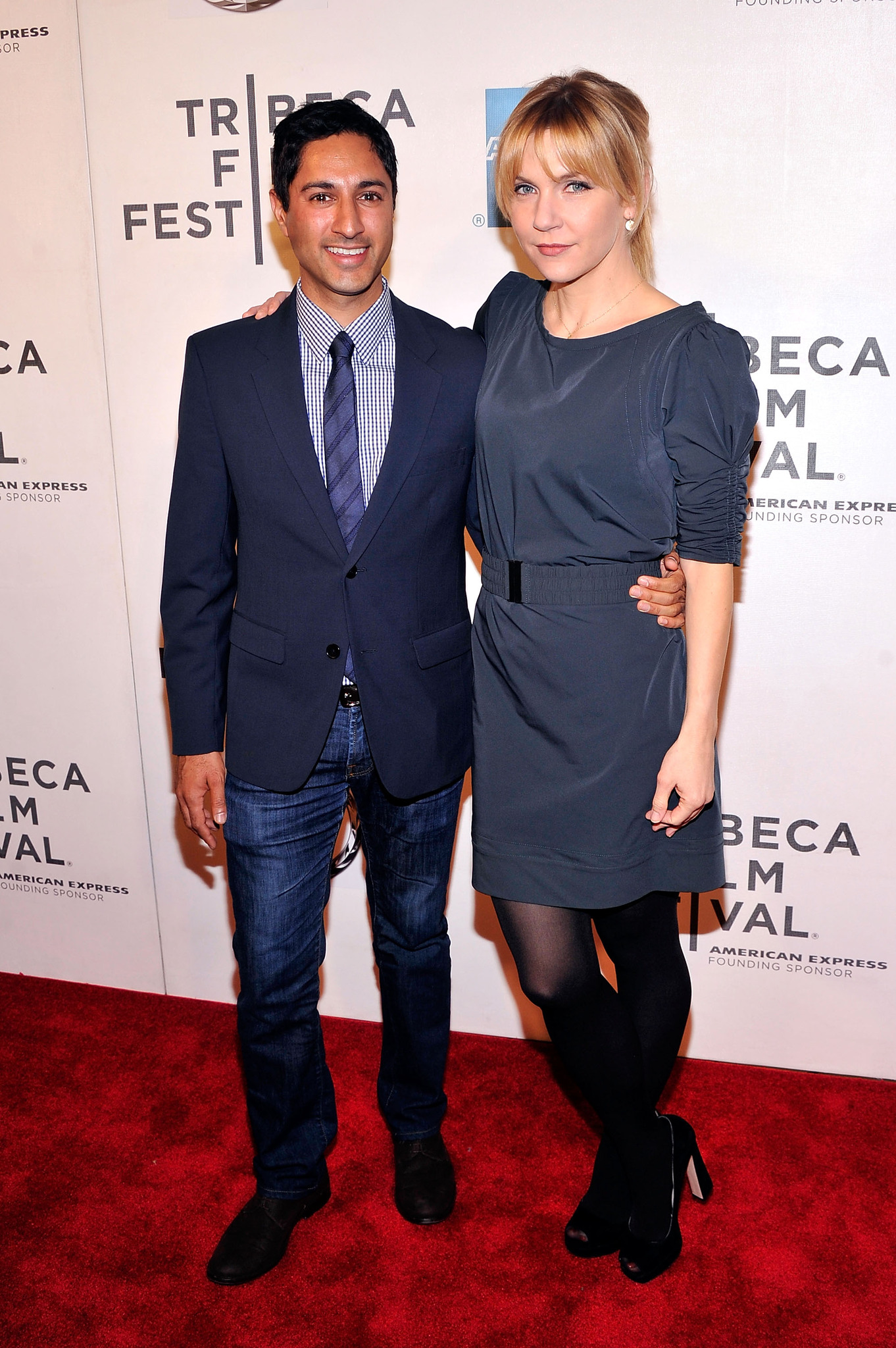 Rhea Seehorn and Maulik Pancholy at event of Lola Versus (2012)