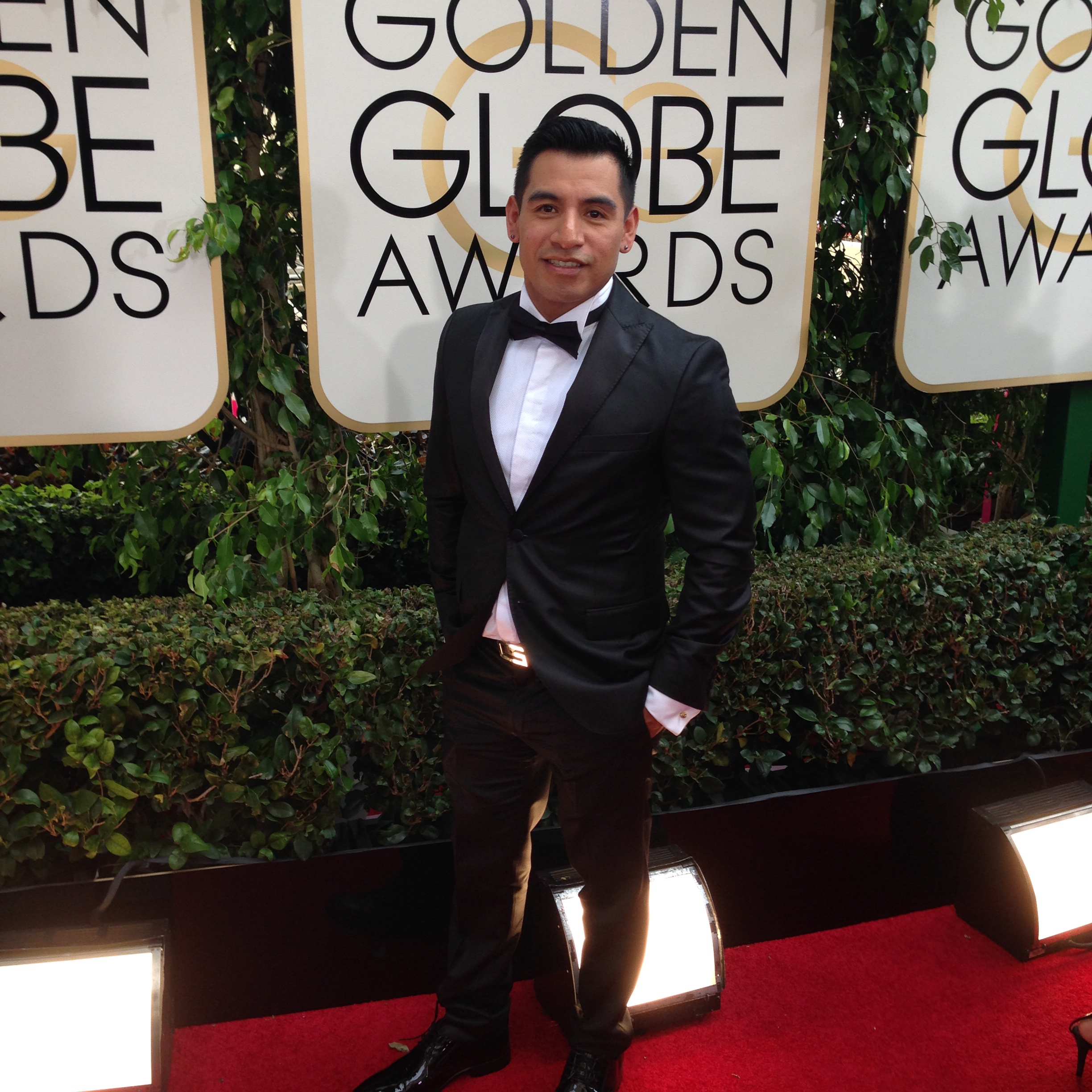 Actor Eloy Mendez attends The 2014 Golden Globe Awards.