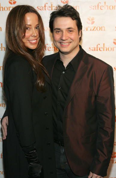 Actress Alex Tyler and Comedian Adam Ferrara arrive at Safe Horizon's ''Lyrics & Laughter: In Our Own Words'' at the Apollo Theater on November 13, 2008 in New York City.