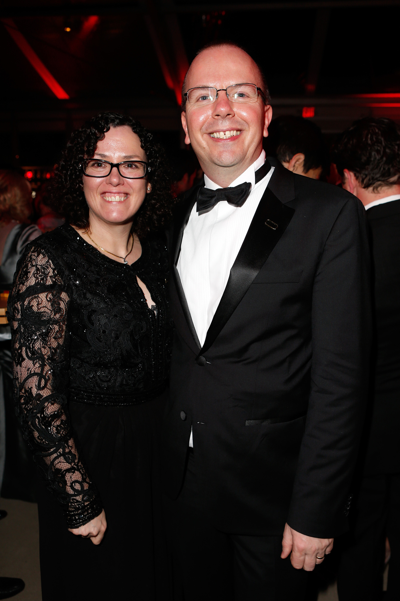 Founder and CEO of The Internet Movie Database Col Needham (R) and Karen Needham attend the 2014 Vanity Fair Oscar Party Hosted By Graydon Carter on March 2, 2014 in West Hollywood, California.