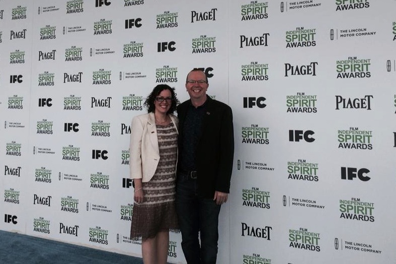 Col and Karen Needham attend the 2014 Film Independent Spirit Awards at Santa Monica Beach on March 1, 2014 in Santa Monica, California.