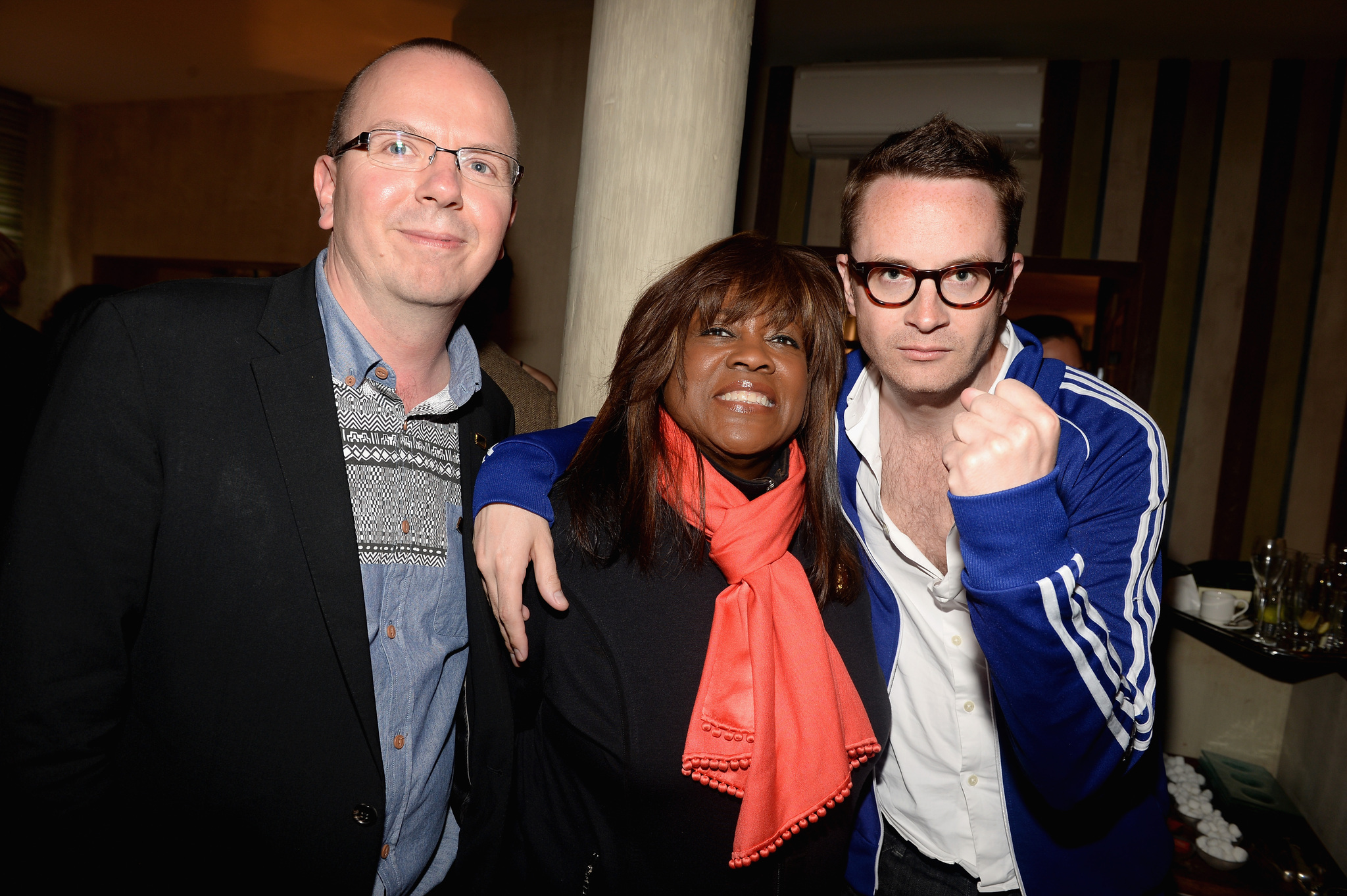 IMDb founder Col Needham, Chaz Ebert and director Nicolas Winding Refn attend the IMDB's 2013 Cannes Film Festival Dinner Party during the 66th Annual Cannes Film Festival at Restaurant Mantel on May 20, 2013 in Cannes, France.