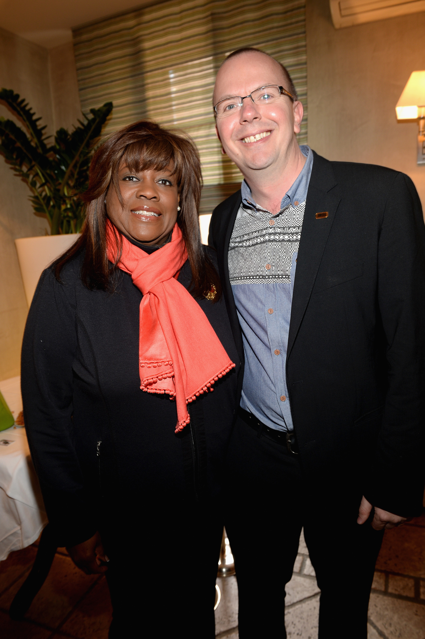 Chaz Ebert and IMDb founder Col Needham attend the IMDB's 2013 Cannes Film Festival Dinner Party during the 66th Annual Cannes Film Festival at Restaurant Mantel on May 20, 2013 in Cannes, France.