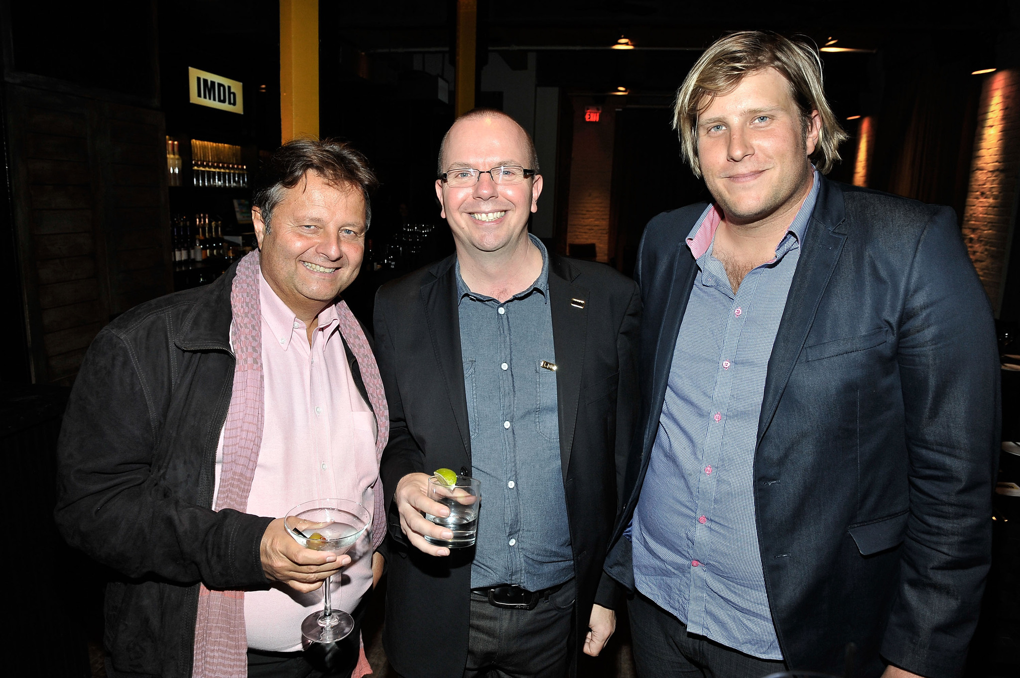 Producer Jerome Paillard, IMDb president and CEO Col Needham and director Charles Michaud