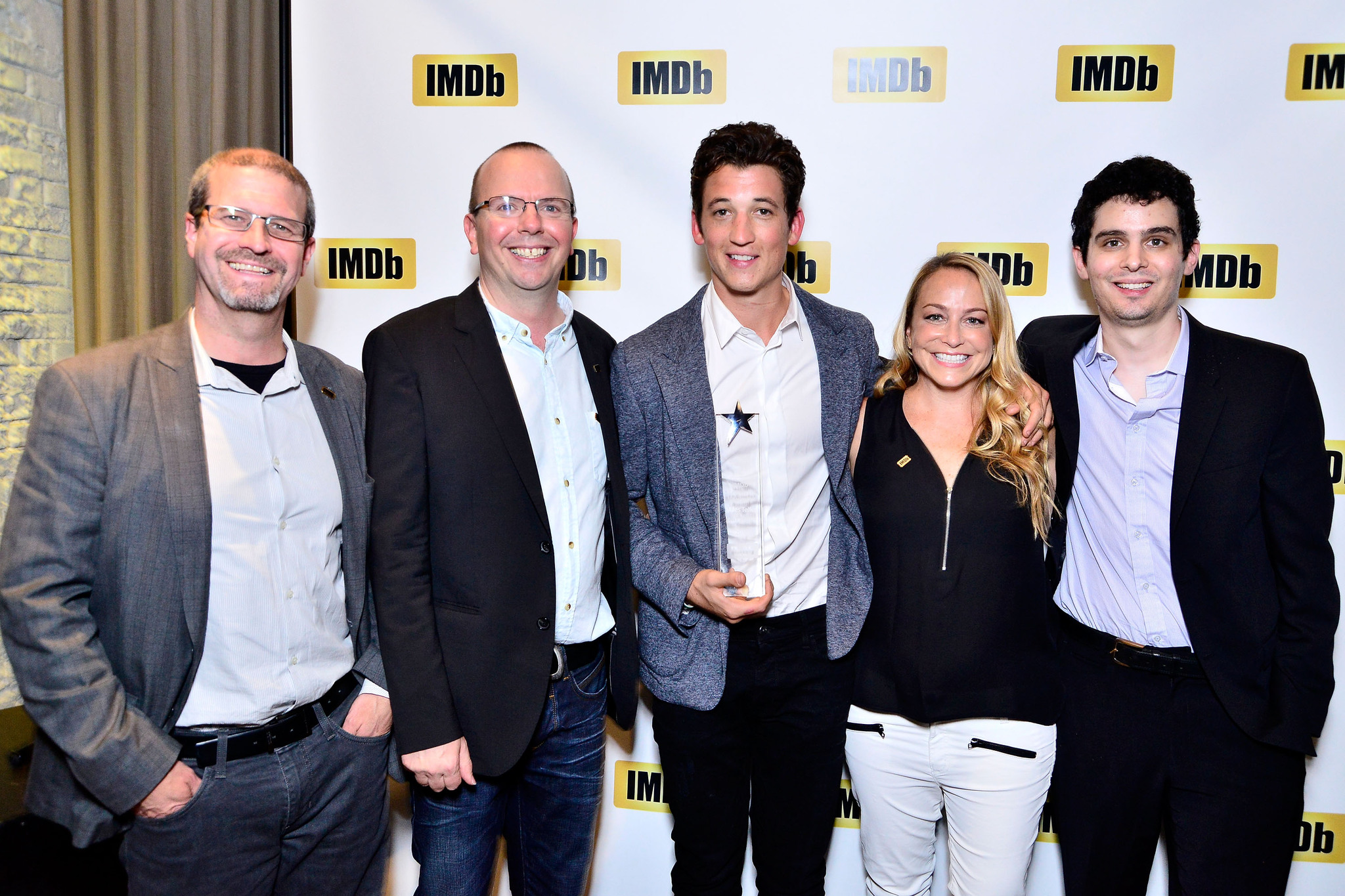 Col Needham, Miles Teller, Emily Glassman, Damien Chazelle and Keith Simanton