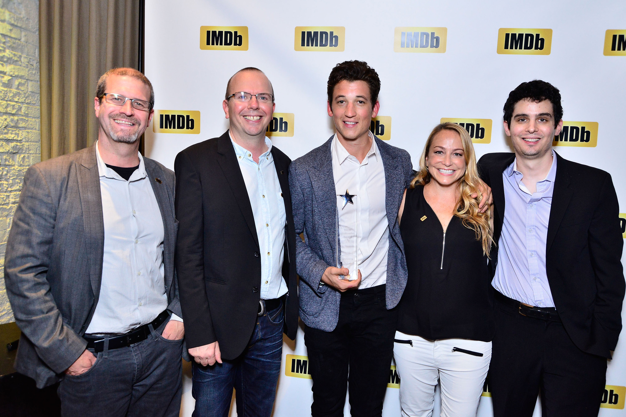 Col Needham, Miles Teller, Emily Glassman, Damien Chazelle and Keith Simanton